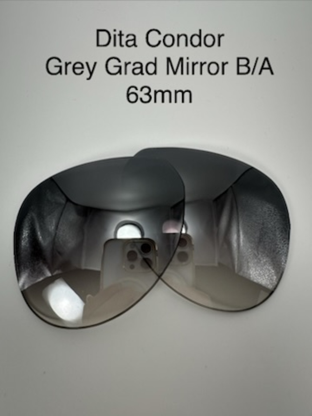 Dita Condor Sunglasses Replacement Lenses Grey Mirror 63mm